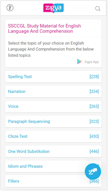 SSC CGL | Zigya | Indus Appstore | Screenshot