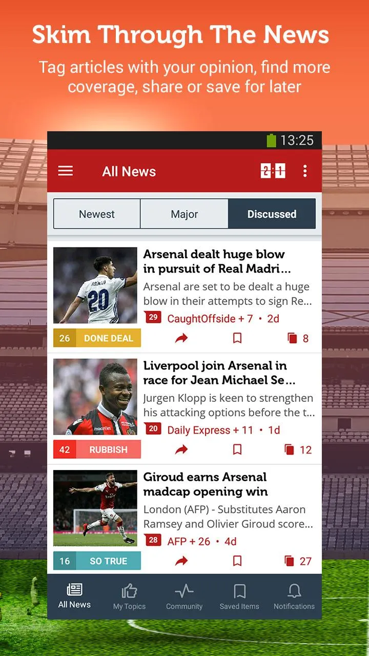 Gunners News | Indus Appstore | Screenshot