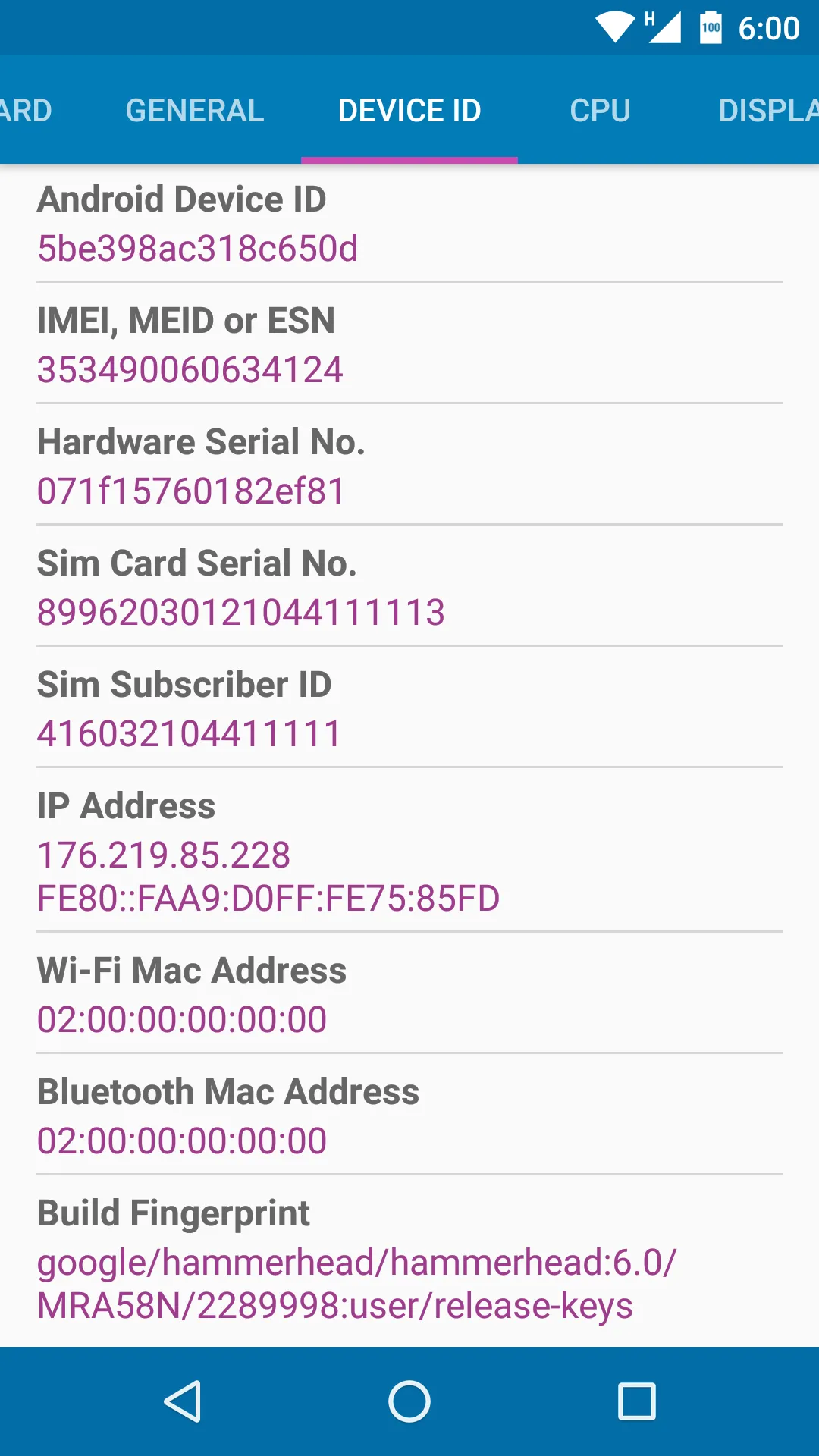 Device Info | Indus Appstore | Screenshot