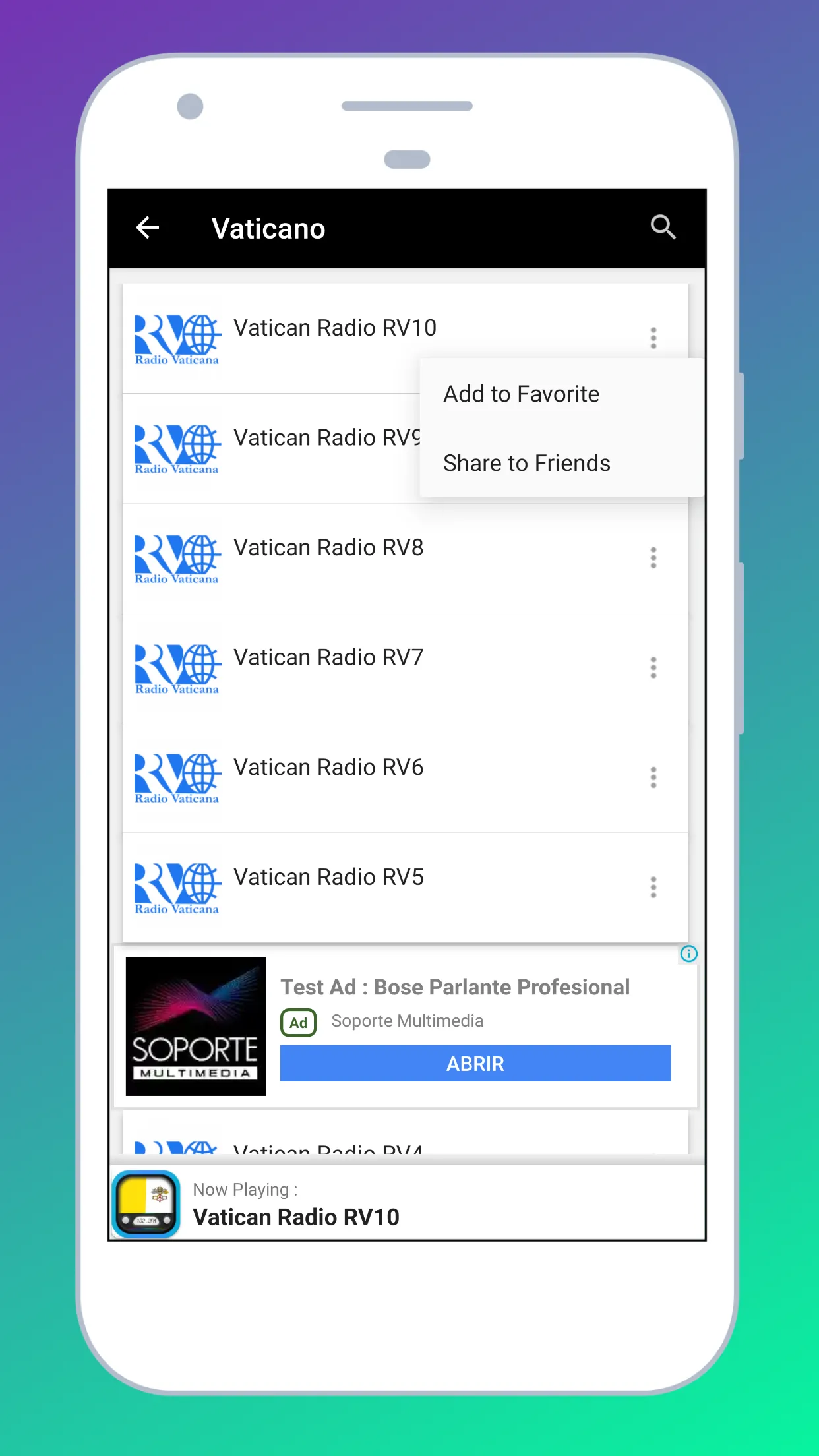 Radio Vatican City FM + Online | Indus Appstore | Screenshot