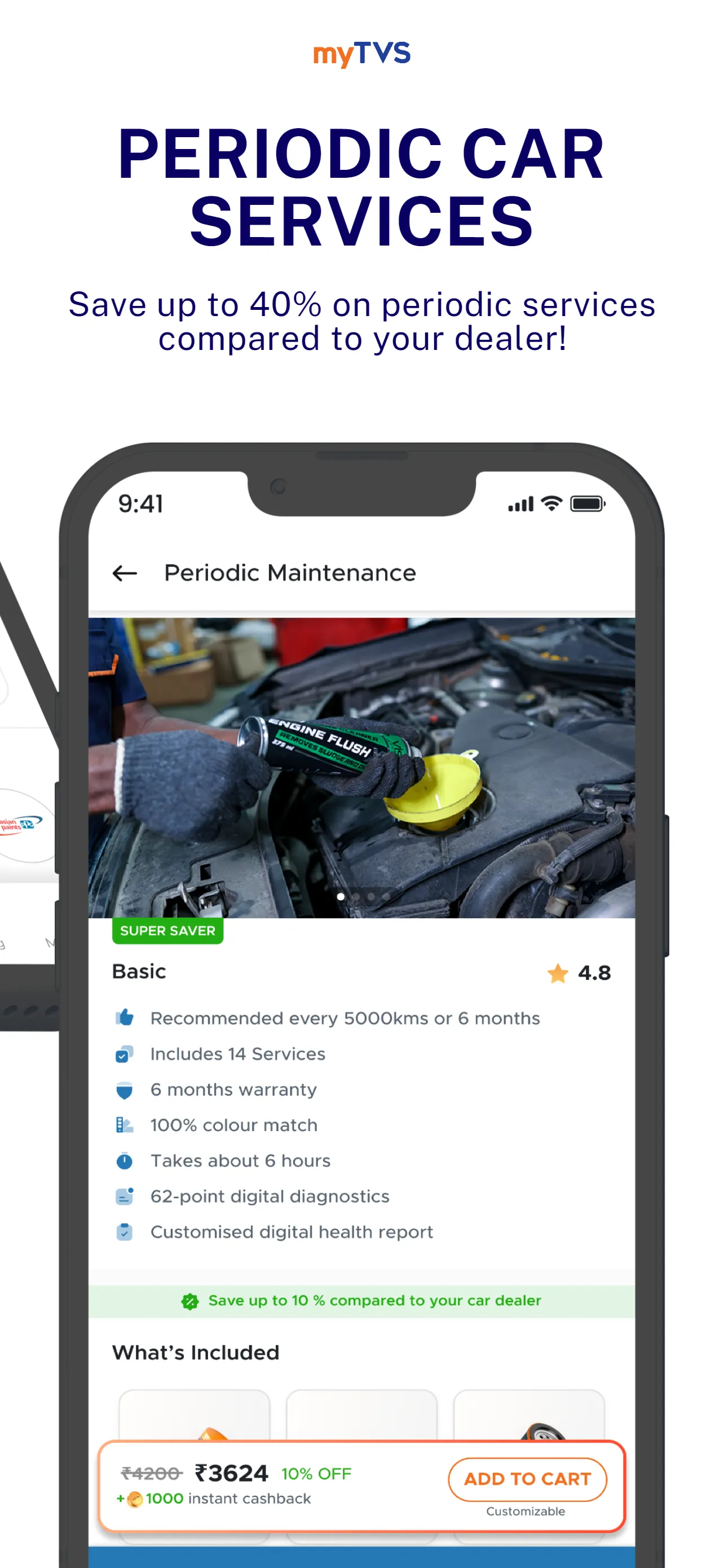 myTVS Car Services & More | Indus Appstore | Screenshot