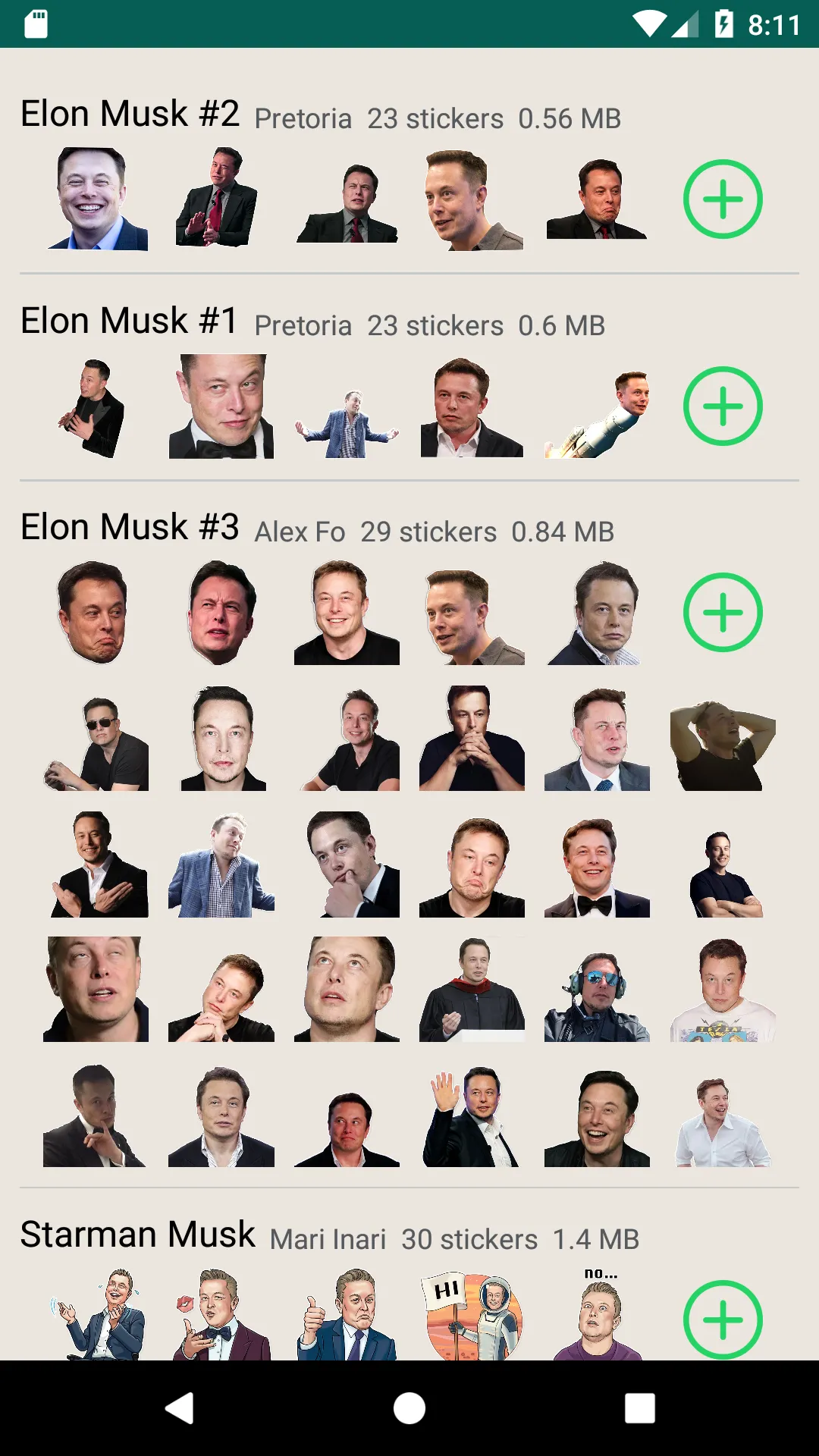 Elon Musk stickers for WAStick | Indus Appstore | Screenshot