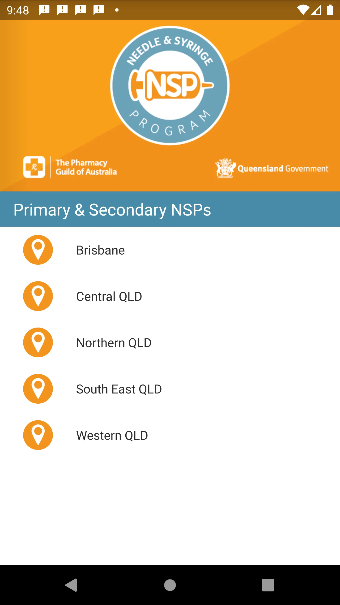 QLD Needle & Syringe Program | Indus Appstore | Screenshot