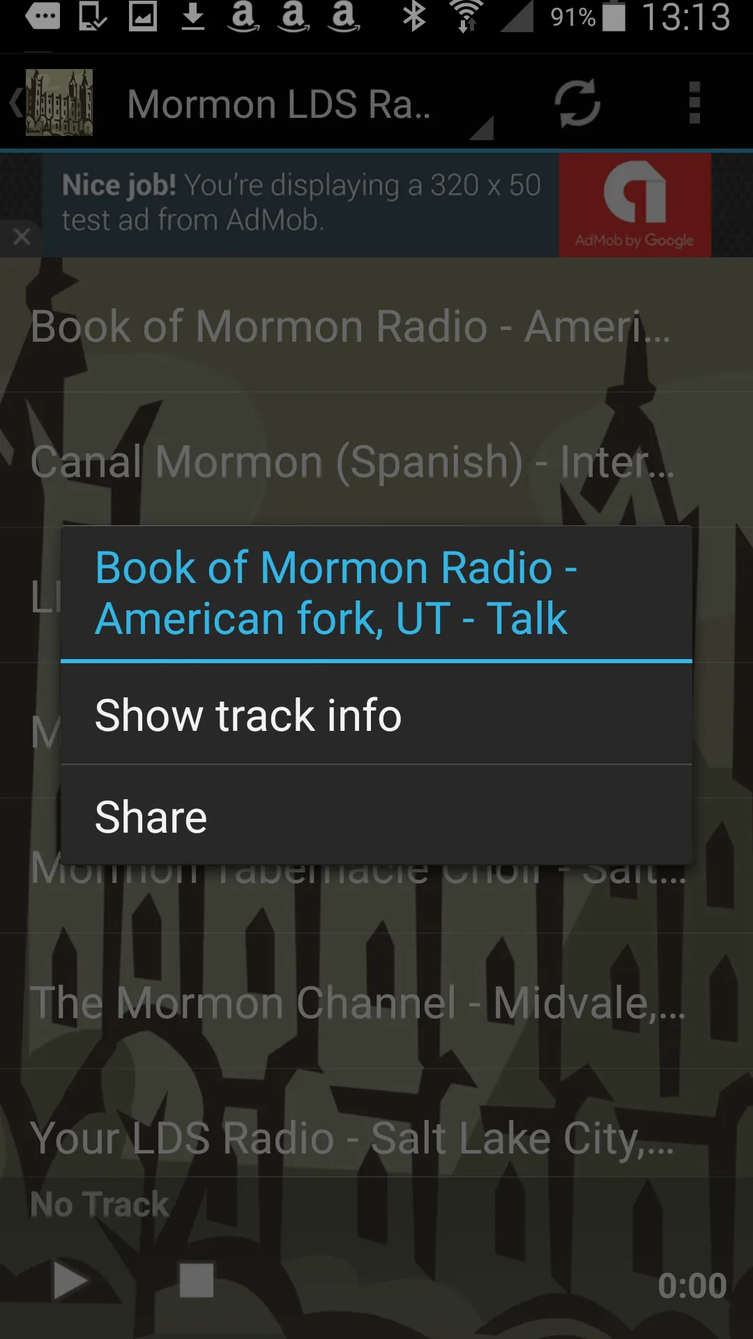 Mormon LDS Radio Stations | Indus Appstore | Screenshot