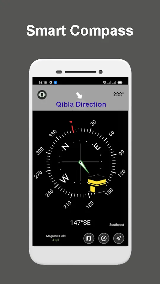 Qibla Compass - Qibla Finder | Indus Appstore | Screenshot