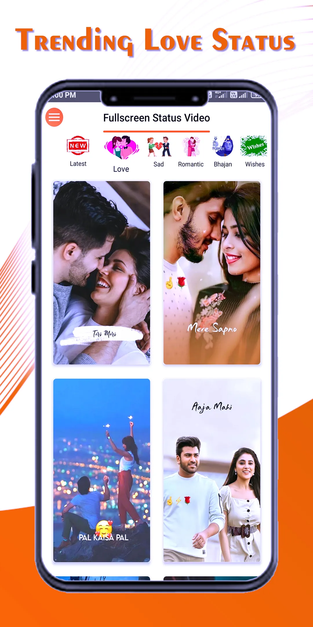 Love Status Video - FullScreen | Indus Appstore | Screenshot