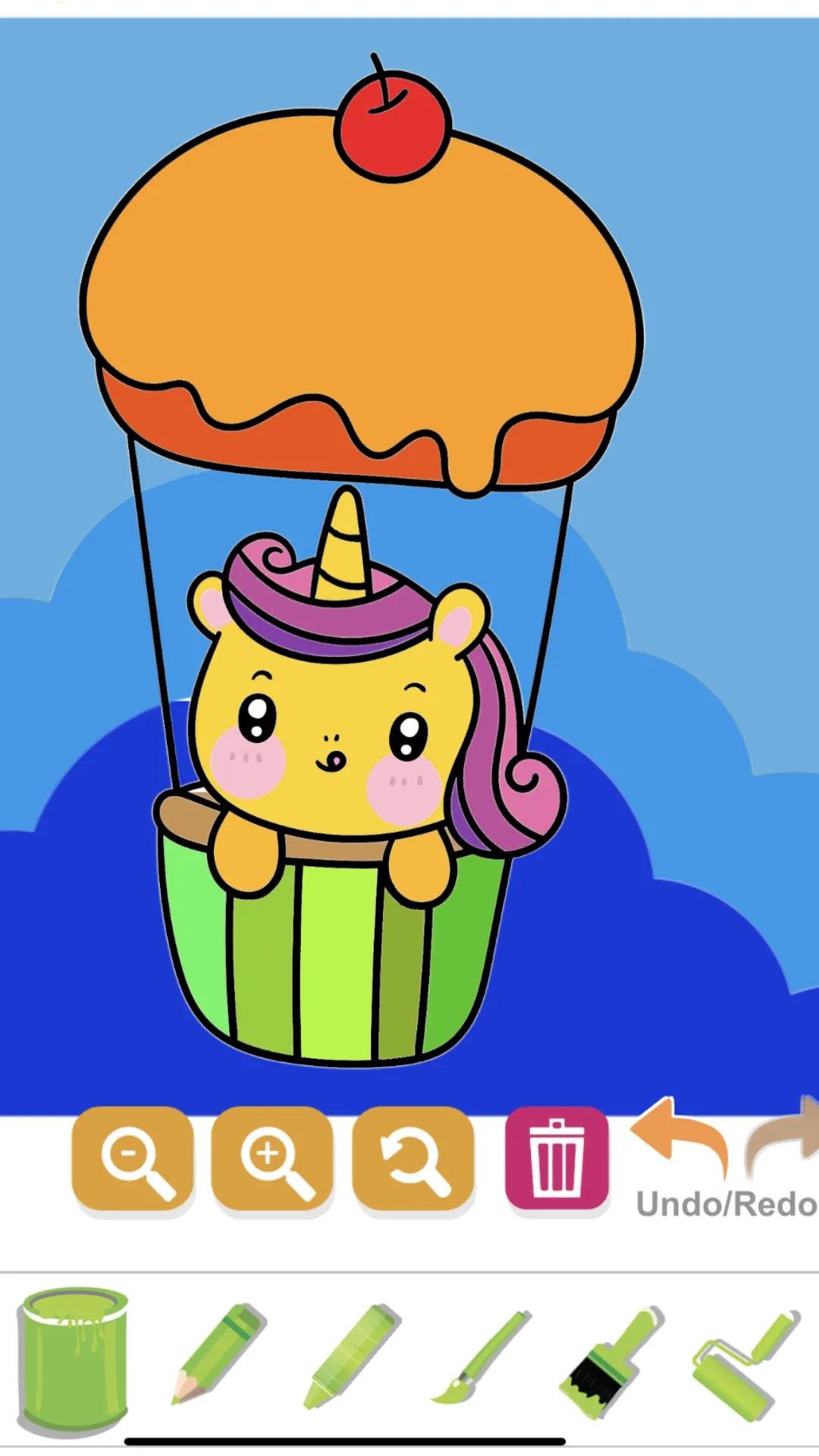 Kawaii Unicorn: Coloring World | Indus Appstore | Screenshot