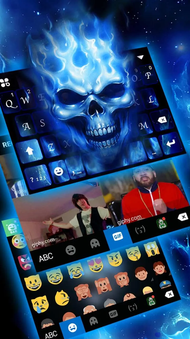 Flaming Skull 3D Theme | Indus Appstore | Screenshot