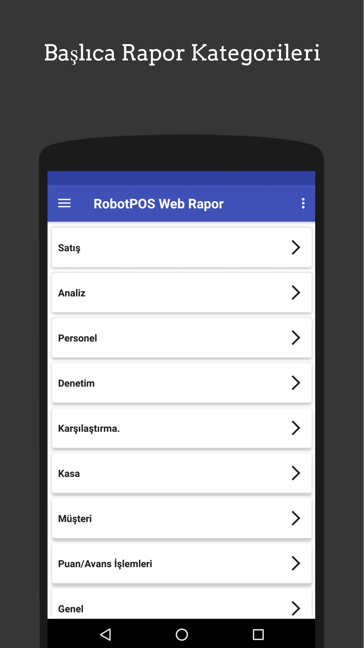 RobotPOS Web Rapor | Indus Appstore | Screenshot