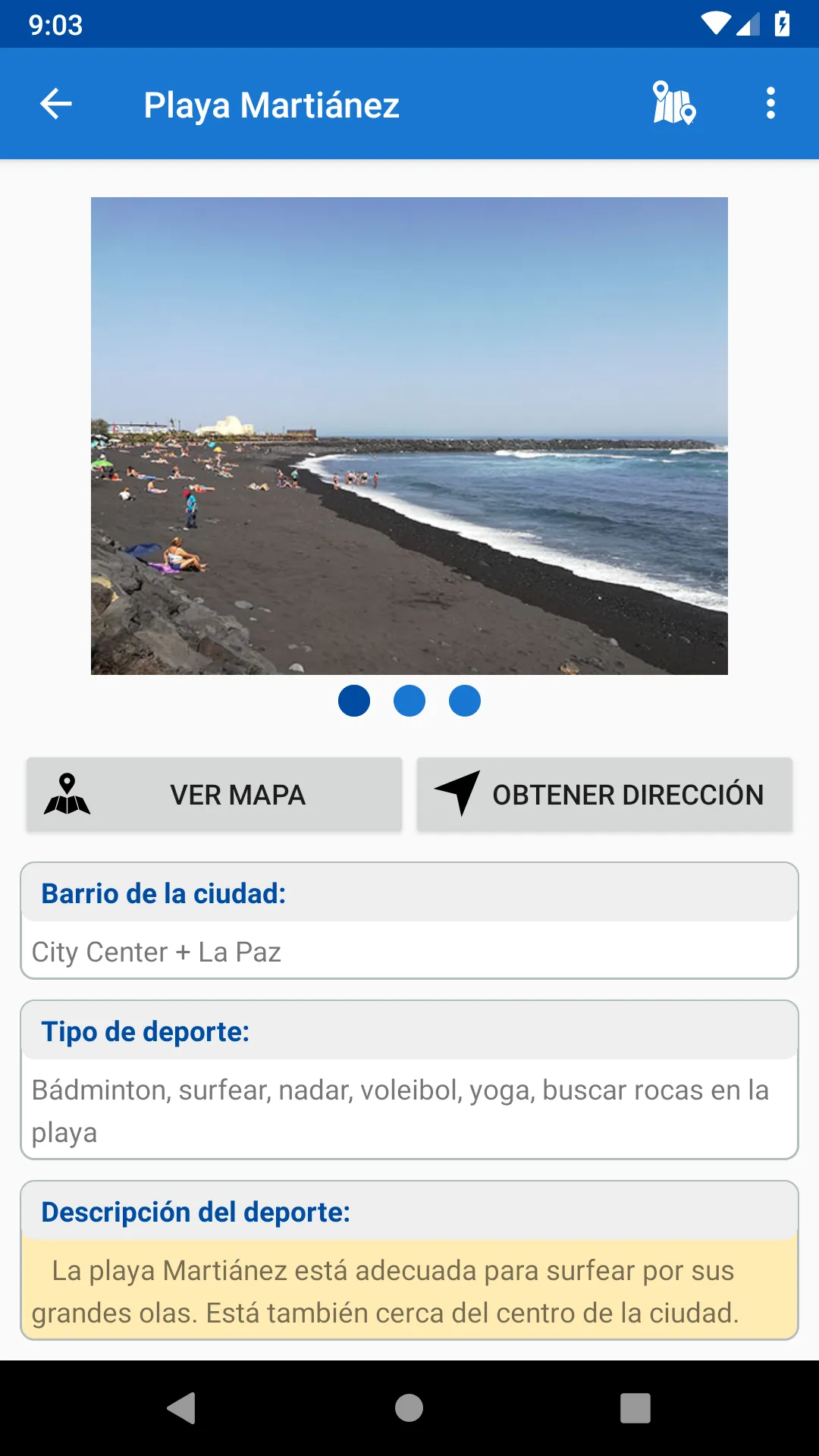 Do sports in Puerto de la Cruz | Indus Appstore | Screenshot