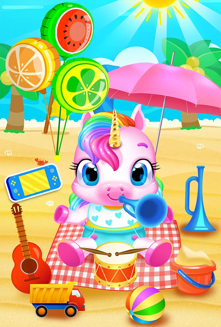 My Baby Unicorn - Pet Care Sim | Indus Appstore | Screenshot