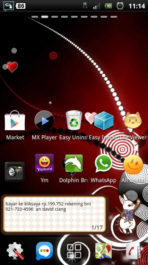 love curly heart sparkle lwp | Indus Appstore | Screenshot