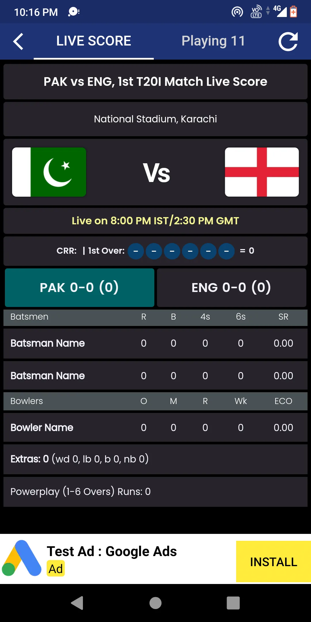 PAK vs ENG: Live Cricket Score | Indus Appstore | Screenshot