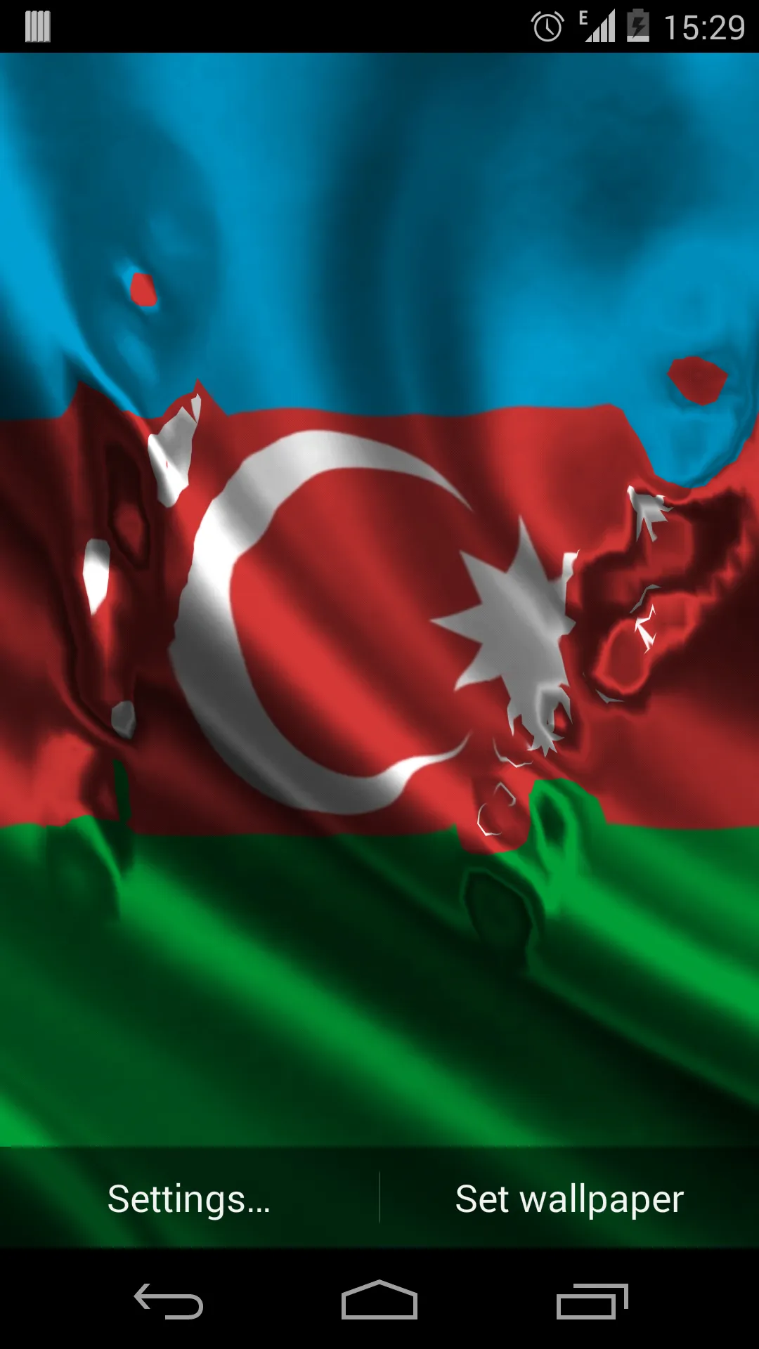 Flag of Azerbaijan Wallpapers | Indus Appstore | Screenshot