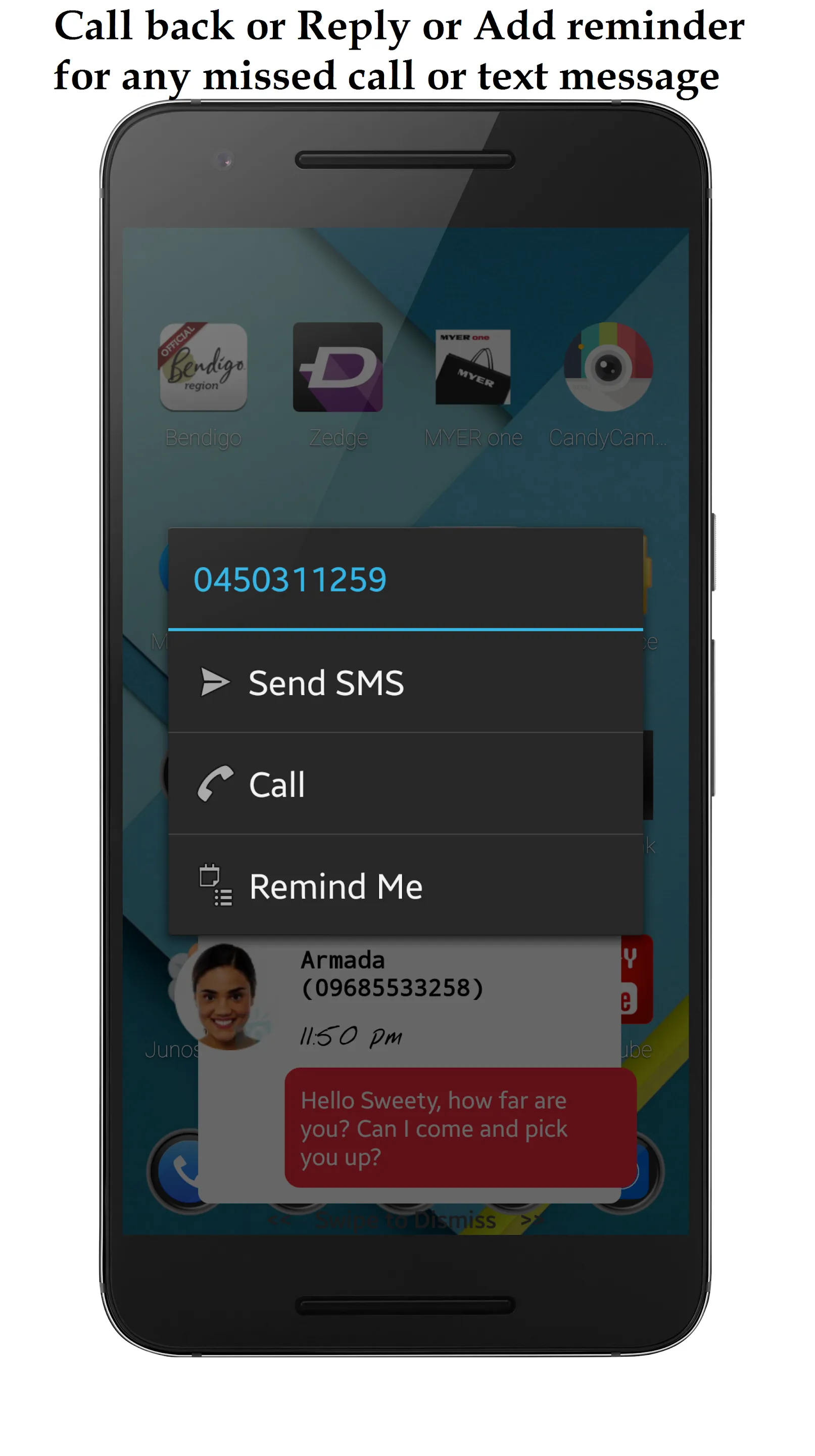 Missed Call &Text Notification | Indus Appstore | Screenshot