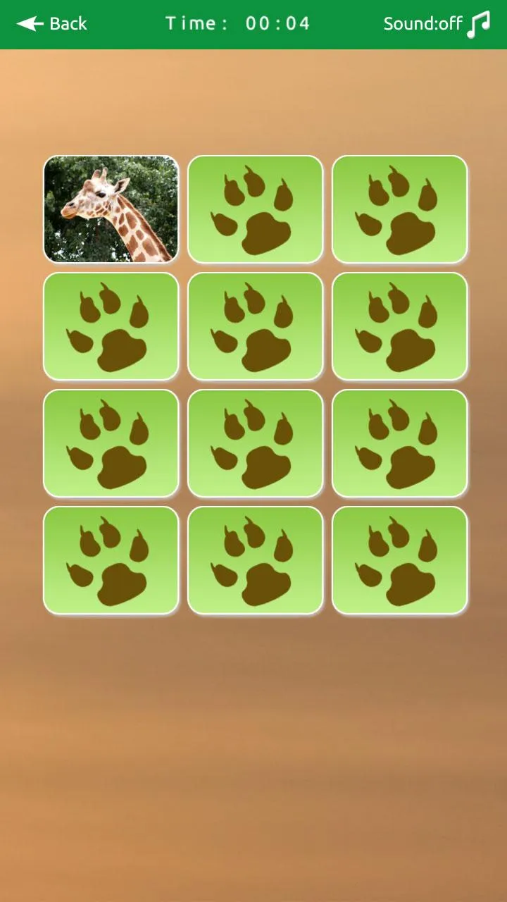 Wild Animals Memory Game | Indus Appstore | Screenshot