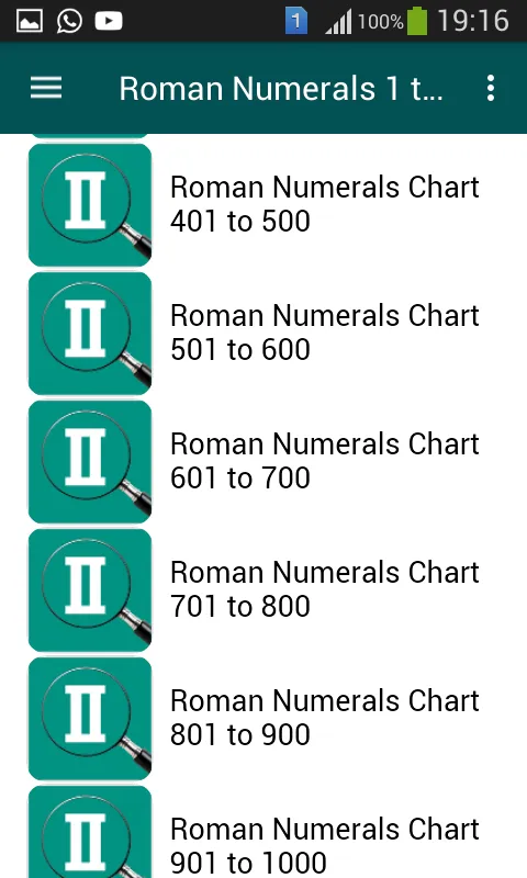 Roman Numerals 1 to 1000 | Indus Appstore | Screenshot