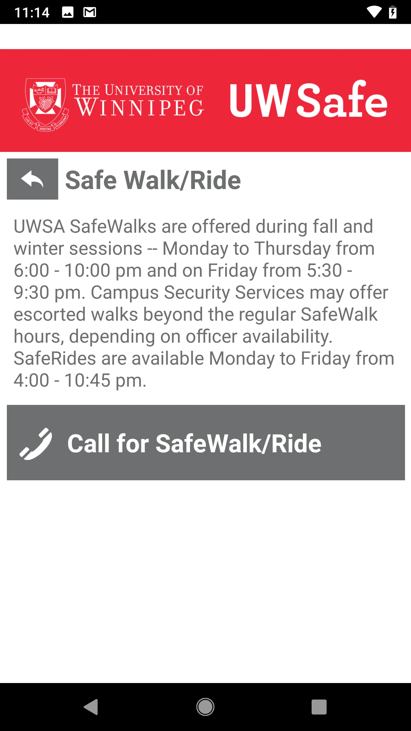 UW Safe | Indus Appstore | Screenshot