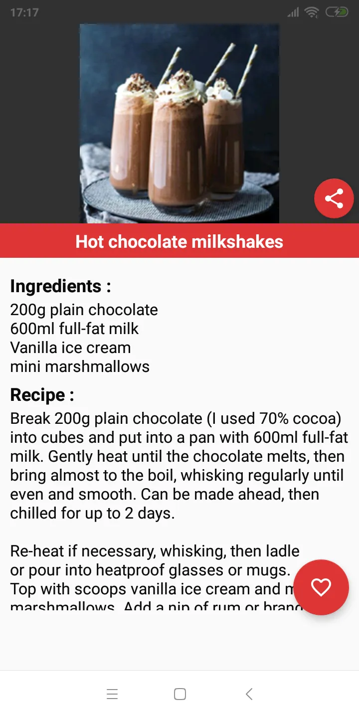 Milkshake Recipes | Indus Appstore | Screenshot