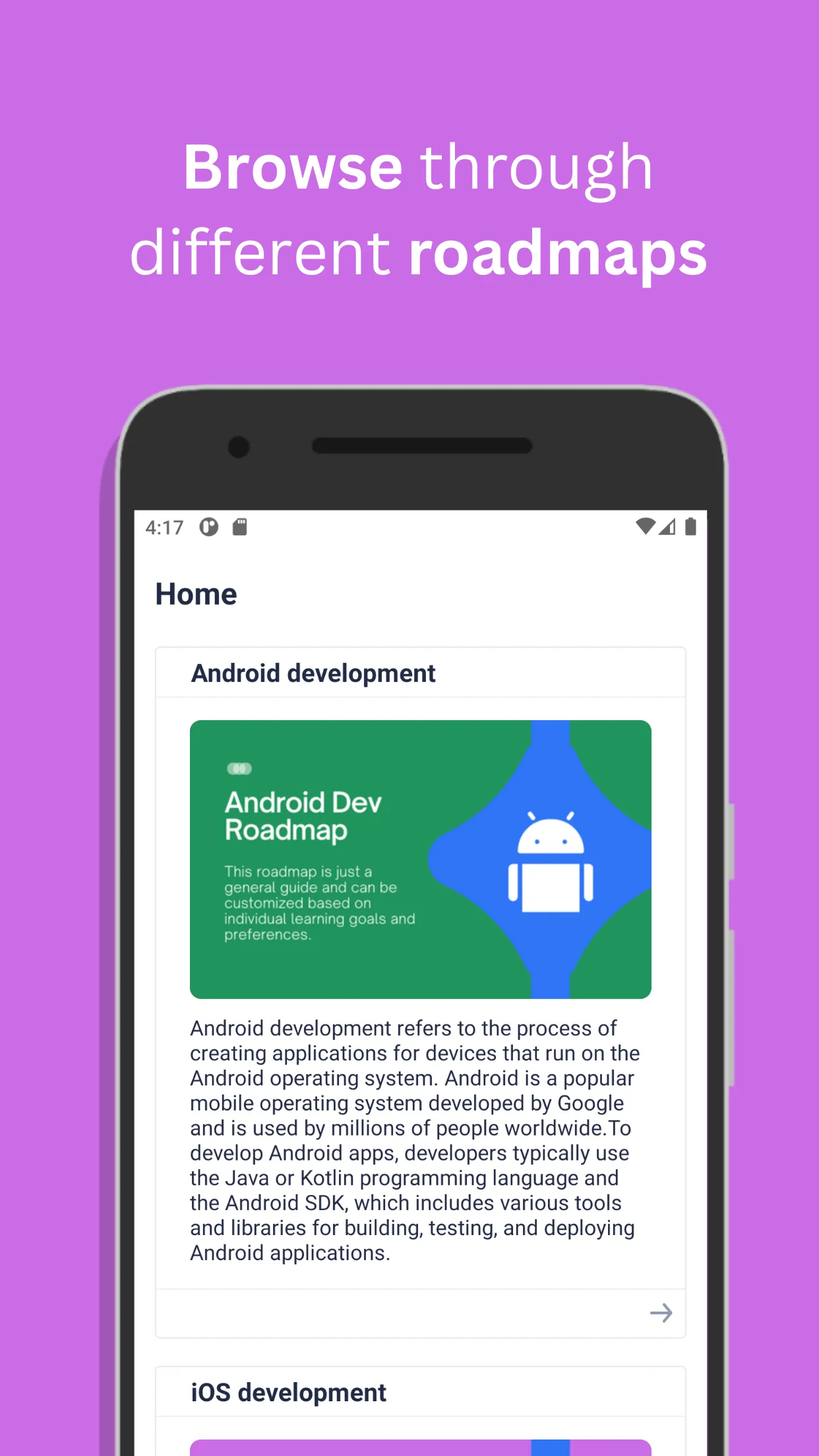 Dev World Roadmap | Indus Appstore | Screenshot