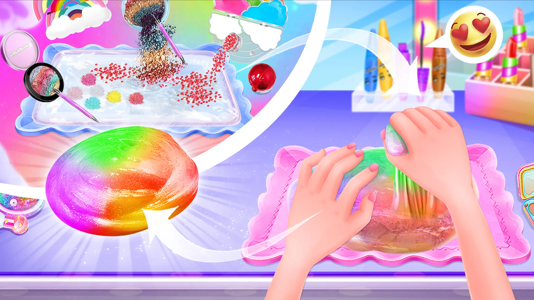 Pastel Rainbow Slime – DIY Mak | Indus Appstore | Screenshot