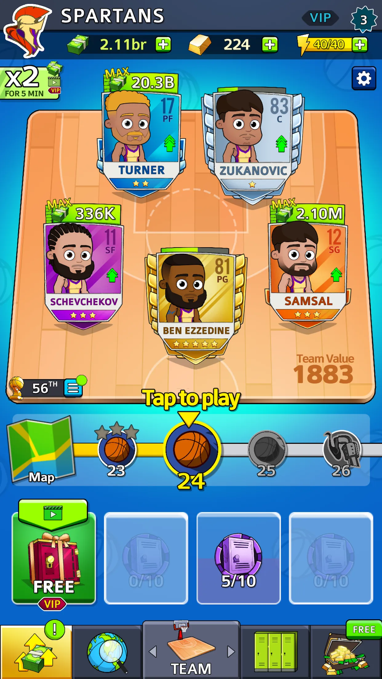 Idle Five Basketball tycoon | Indus Appstore | Screenshot