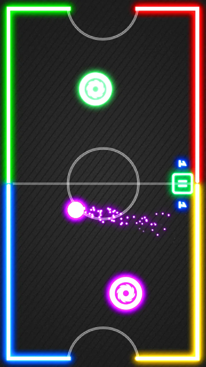 Air Hockey Glow: 2 Players | Indus Appstore | Screenshot