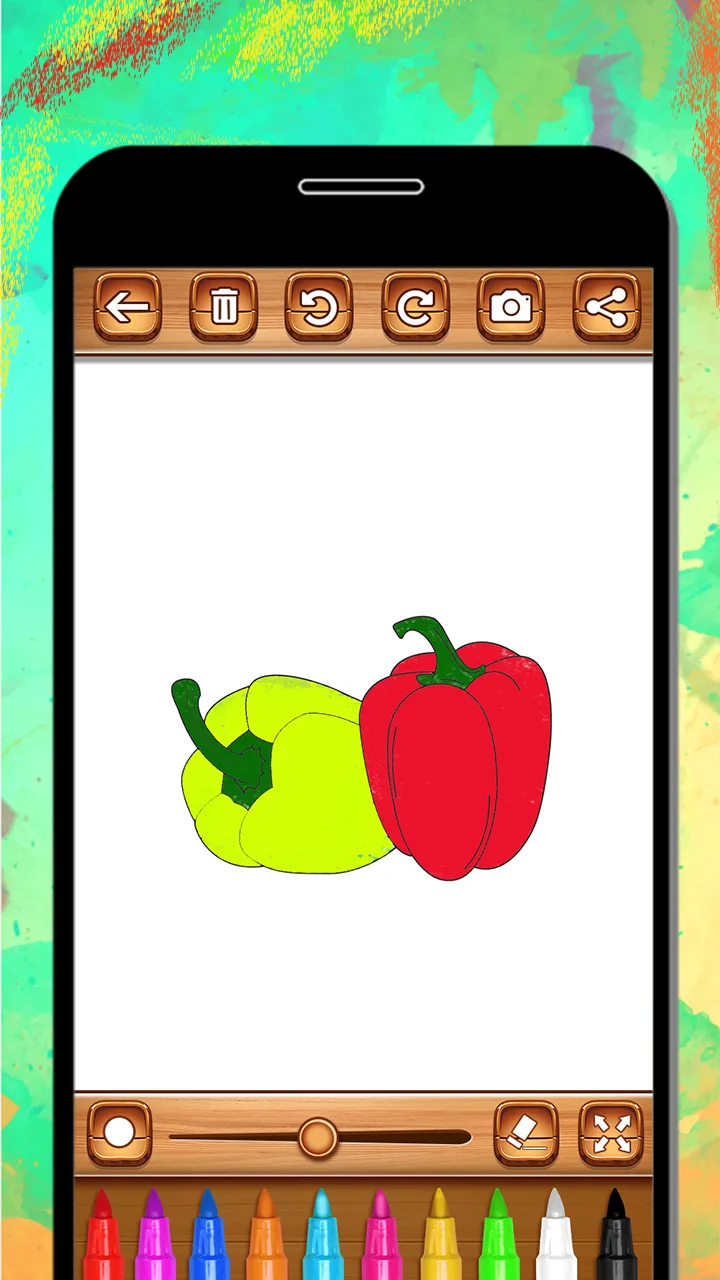 Vegetables Coloring Book & Dra | Indus Appstore | Screenshot