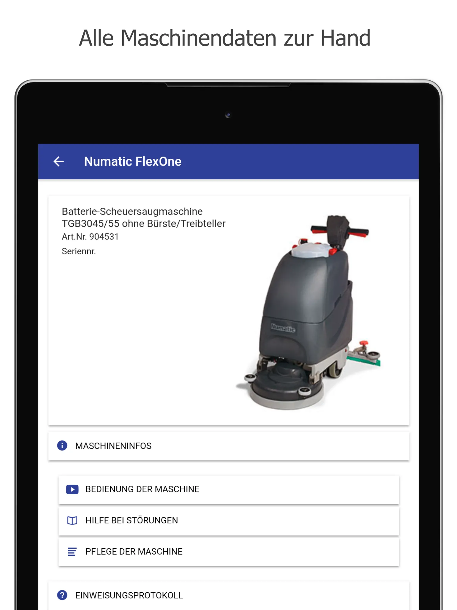 Numatic FlexOne Manager | Indus Appstore | Screenshot