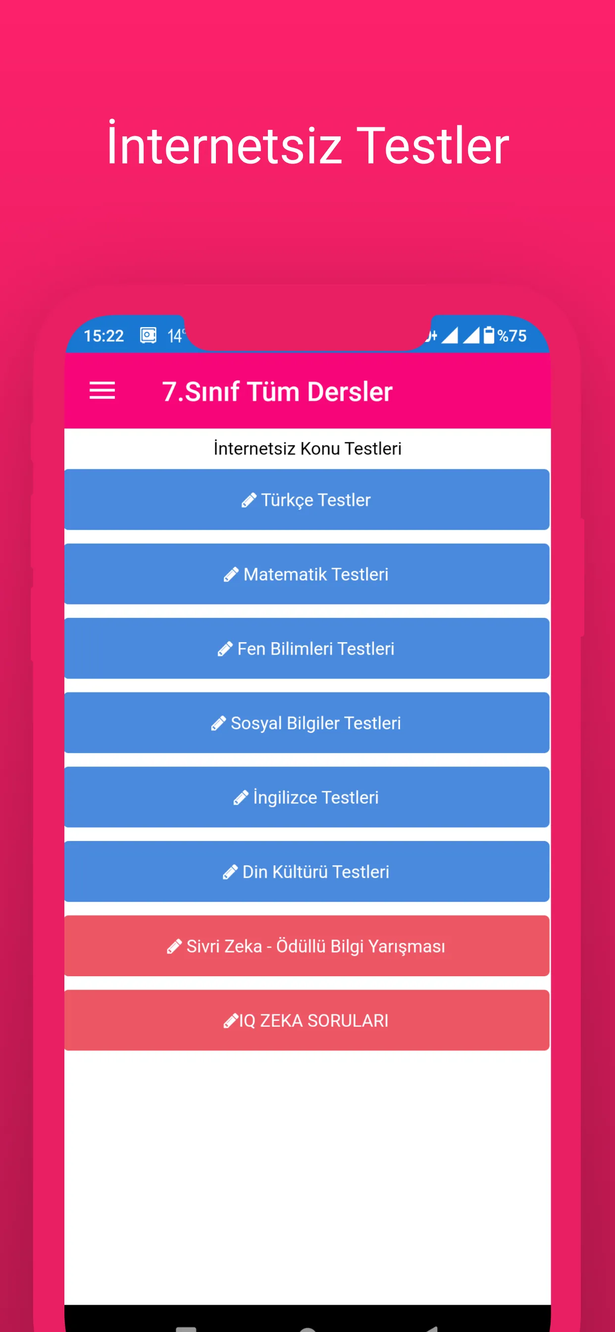 7.Sınıf Tüm Ders İnternetsiz | Indus Appstore | Screenshot