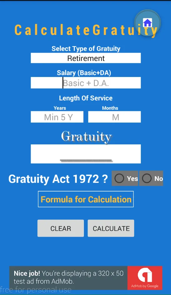 Gratuity Pension Calculator | Indus Appstore | Screenshot