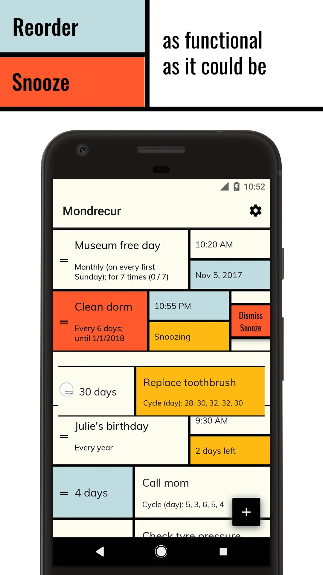 Mondrecur - Reminder & Day Cou | Indus Appstore | Screenshot