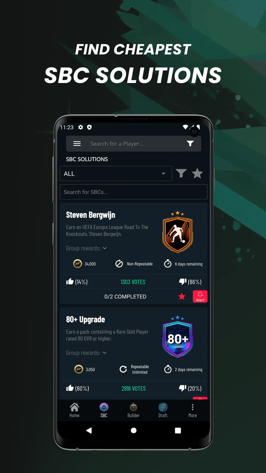 FUTBIN 24 Database & Draft | Indus Appstore | Screenshot