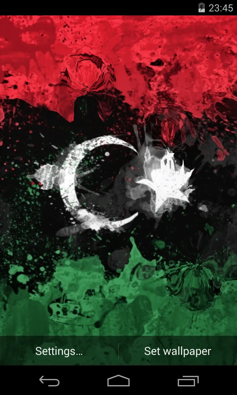 Flag of Libya Live Wallpaper | Indus Appstore | Screenshot