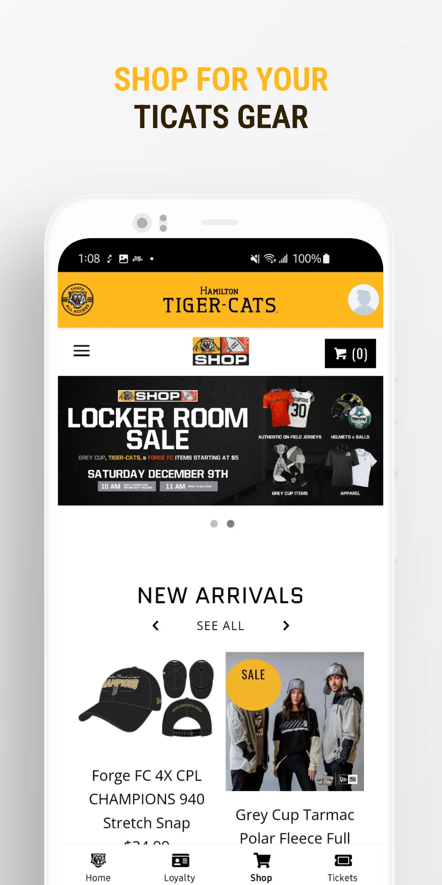 Hamilton Tiger-Cats All Access | Indus Appstore | Screenshot