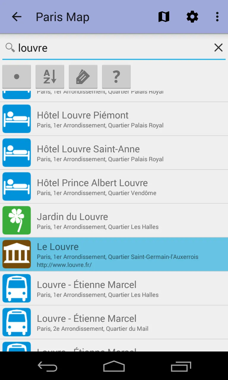 Paris Offline City Map Lite | Indus Appstore | Screenshot