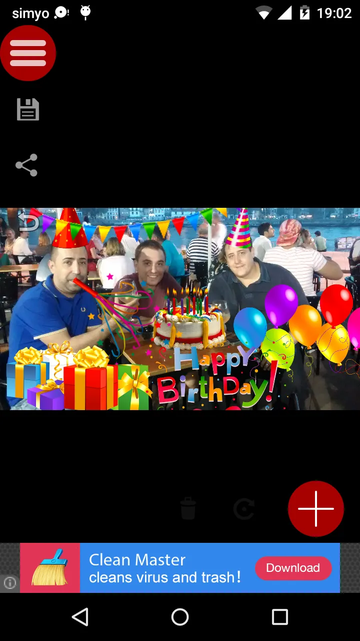 Birthday Party photo Stickers | Indus Appstore | Screenshot