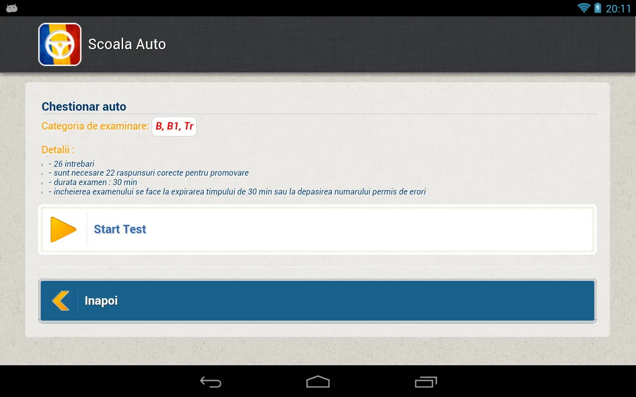 Scoala Auto - Chestionare Auto | Indus Appstore | Screenshot