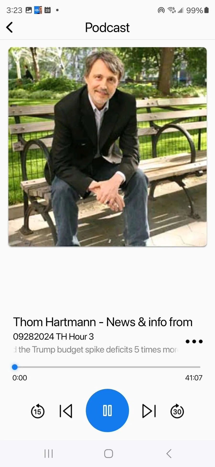 The Thom Hartmann Program | Indus Appstore | Screenshot