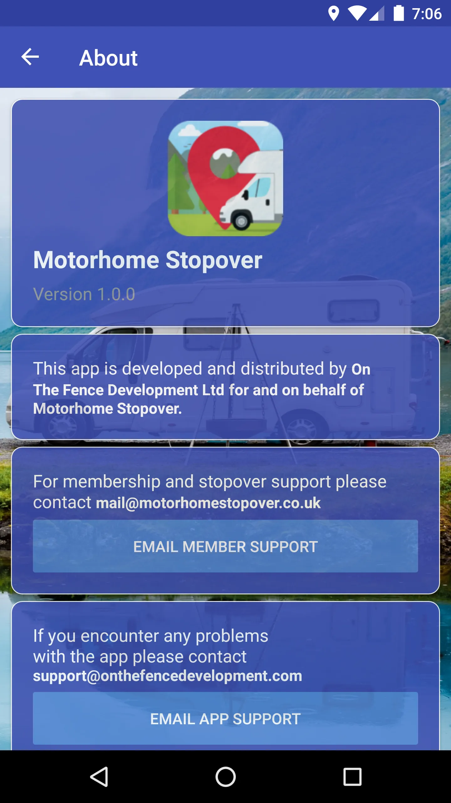 Motorhome Stopover UK | Indus Appstore | Screenshot