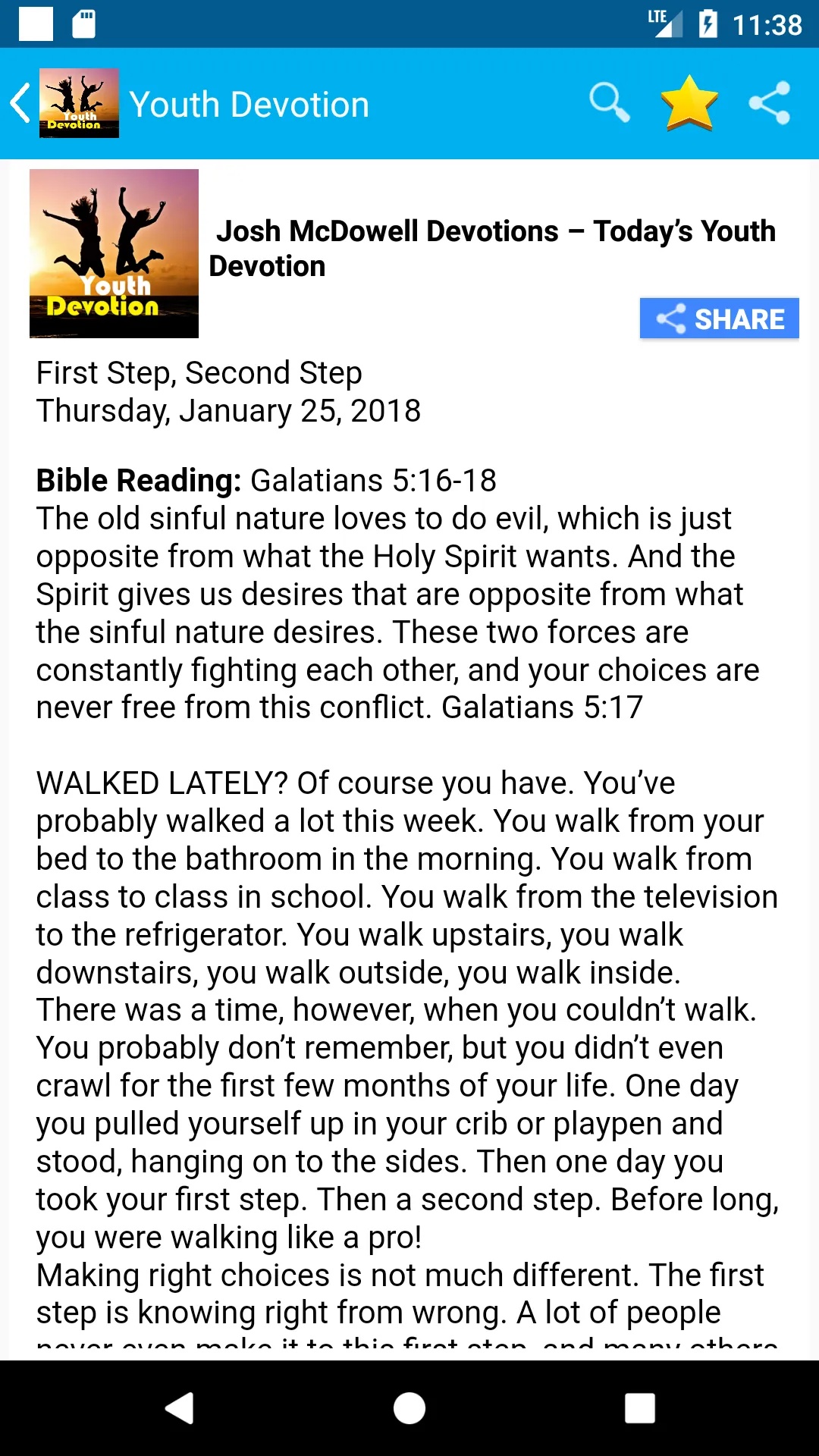 Daily Youth Devotion | Indus Appstore | Screenshot