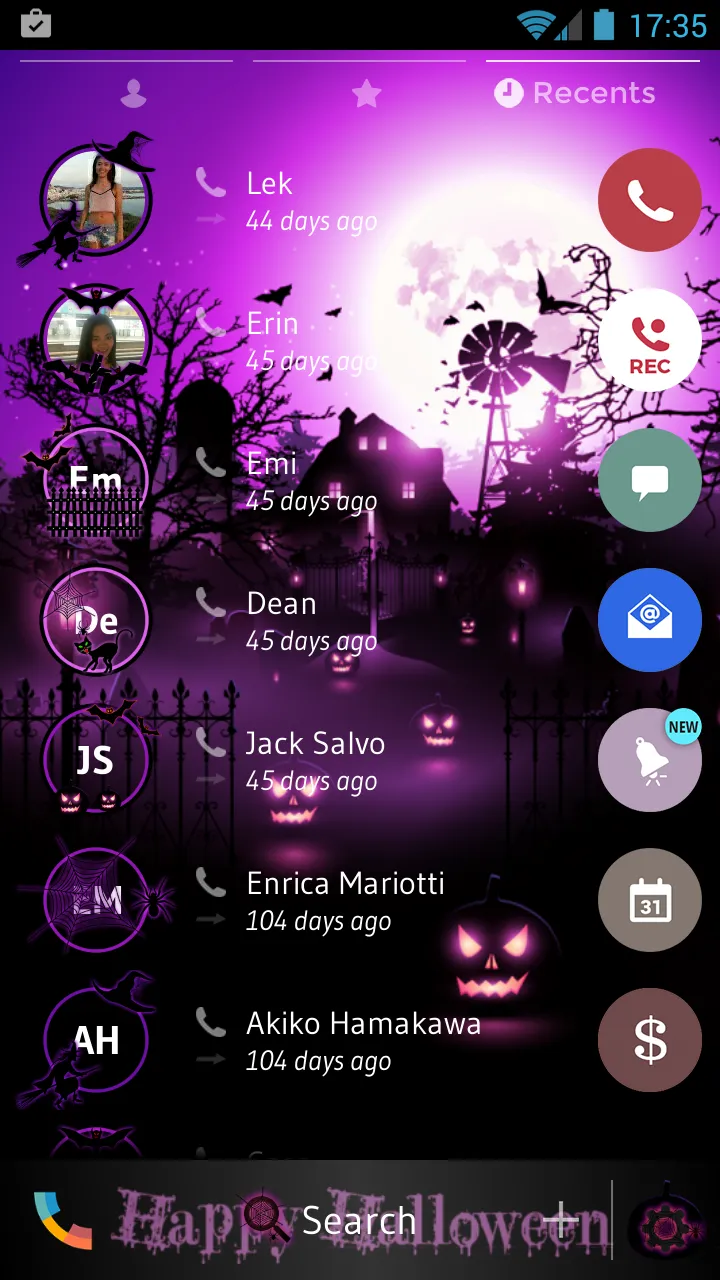 Theme Dialer Halloween Pink | Indus Appstore | Screenshot