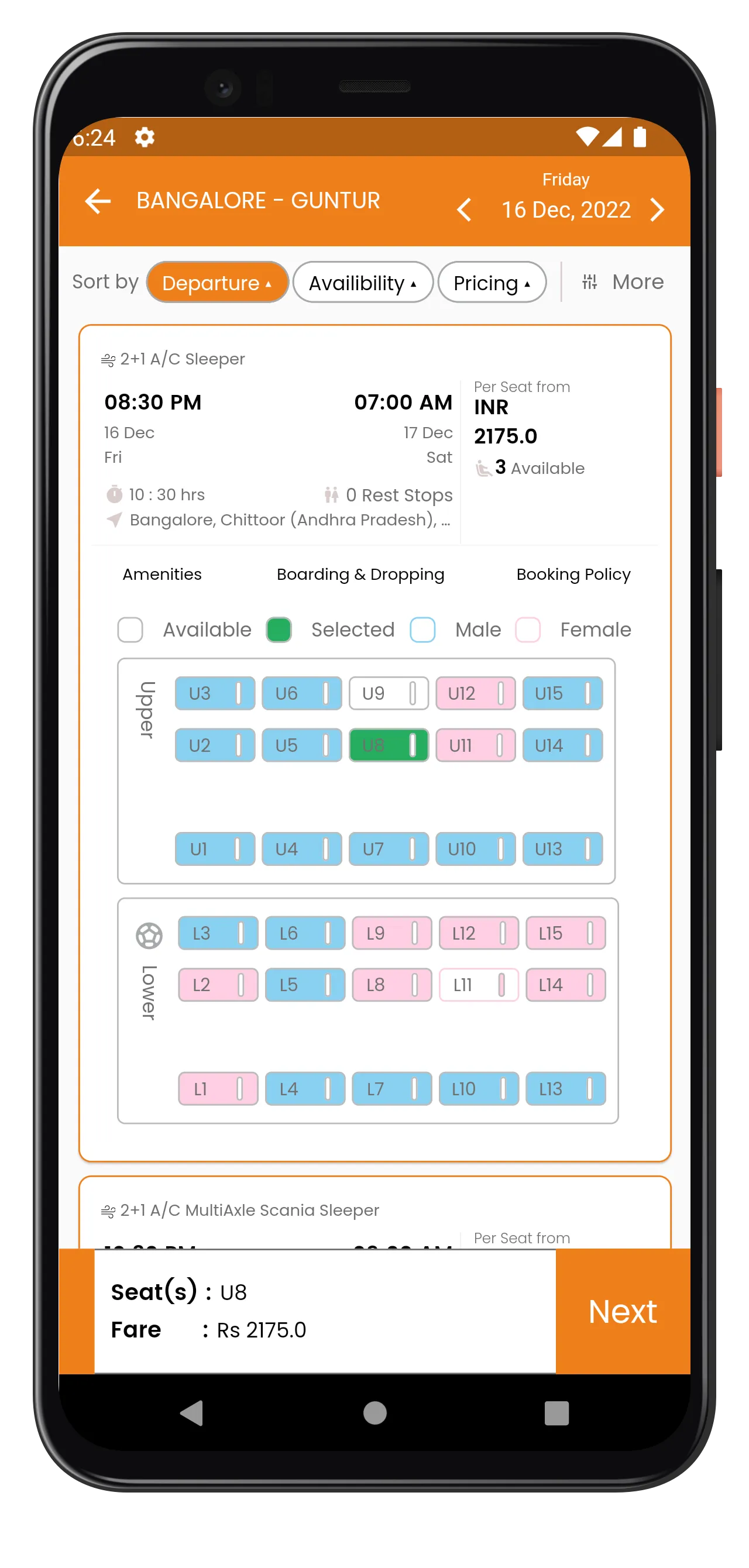 Rajesh Transports -Bus Tickets | Indus Appstore | Screenshot