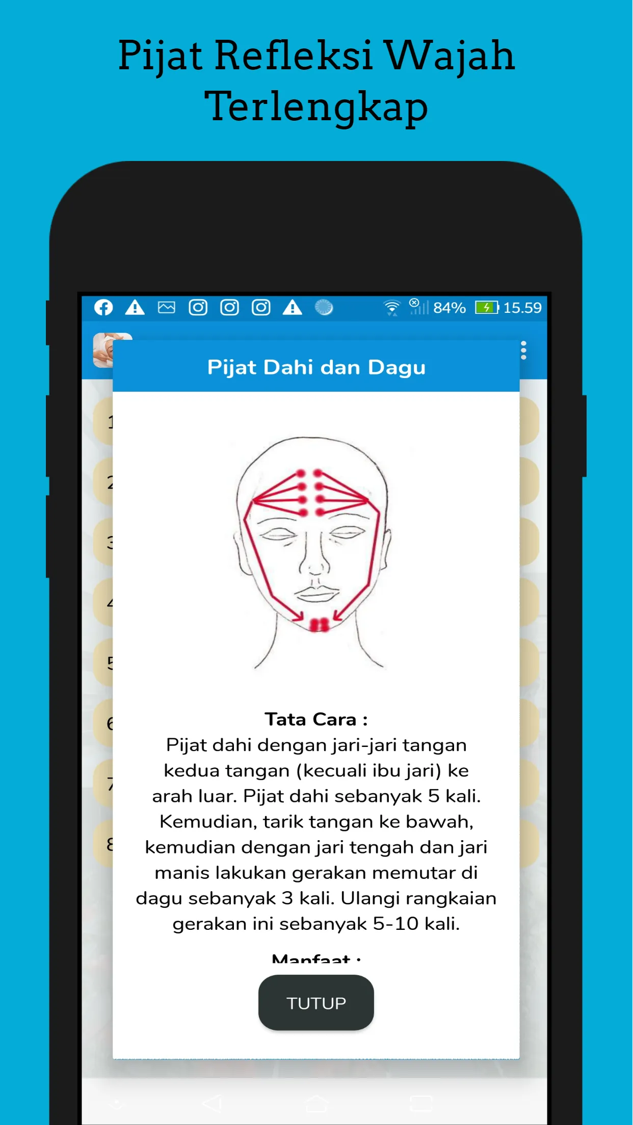 Pijat Refleksi Wajah Lengkap | Indus Appstore | Screenshot