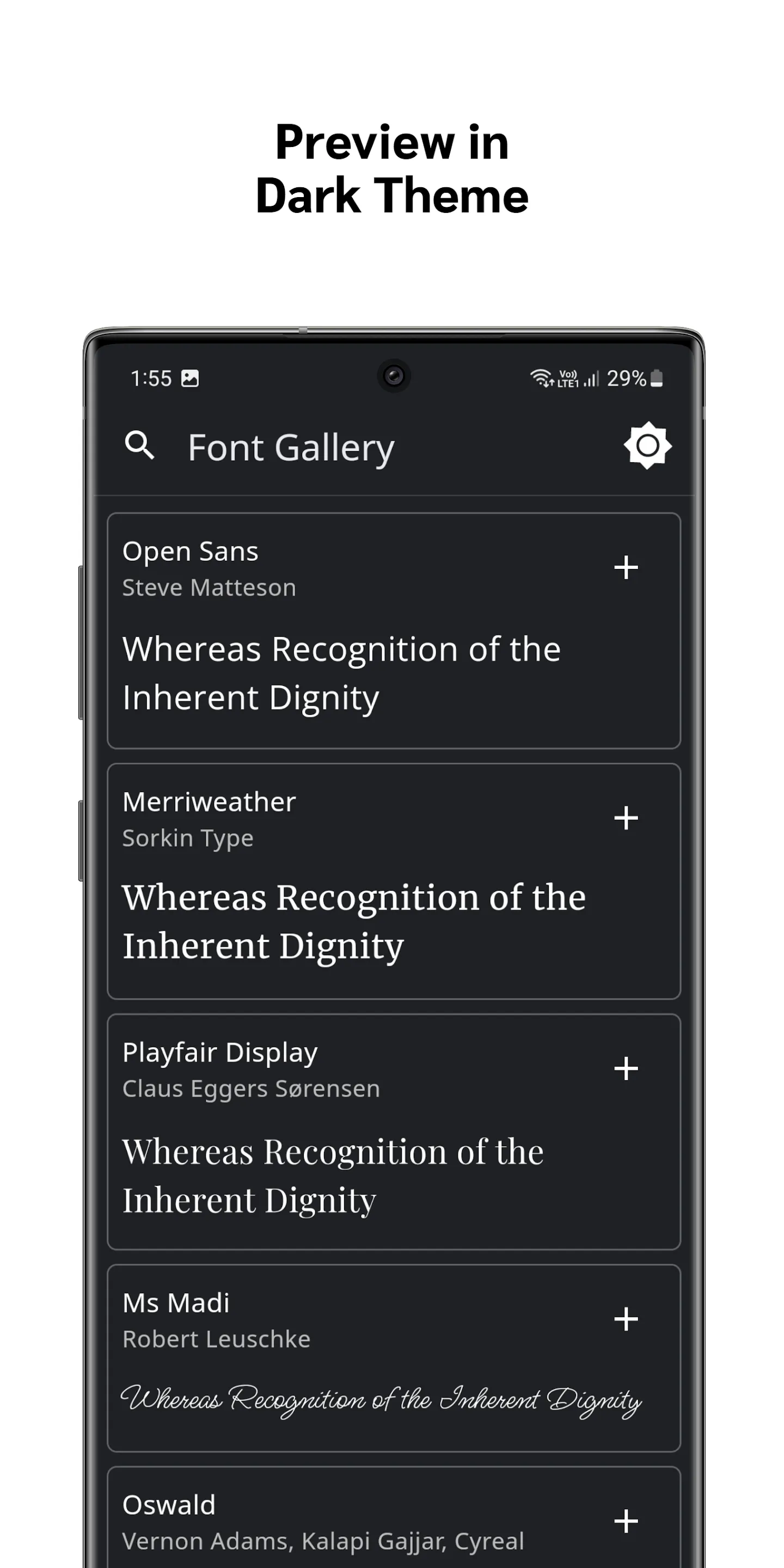 Font Gallery | Indus Appstore | Screenshot