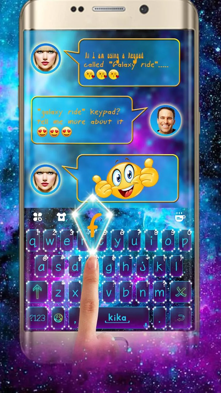 Galaxyride Keyboard Theme | Indus Appstore | Screenshot