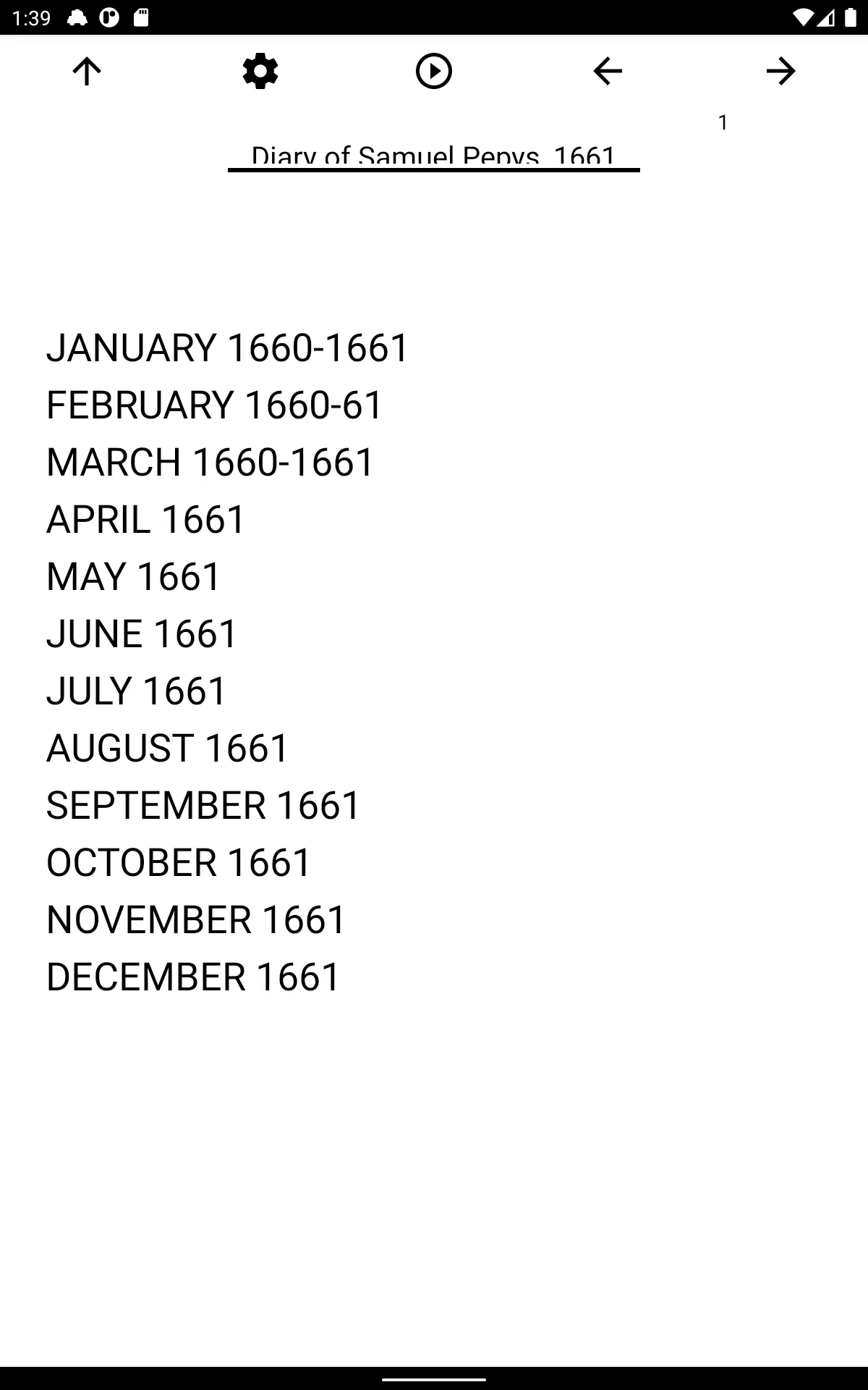 Book, Diary of Samuel Pepys, 1 | Indus Appstore | Screenshot