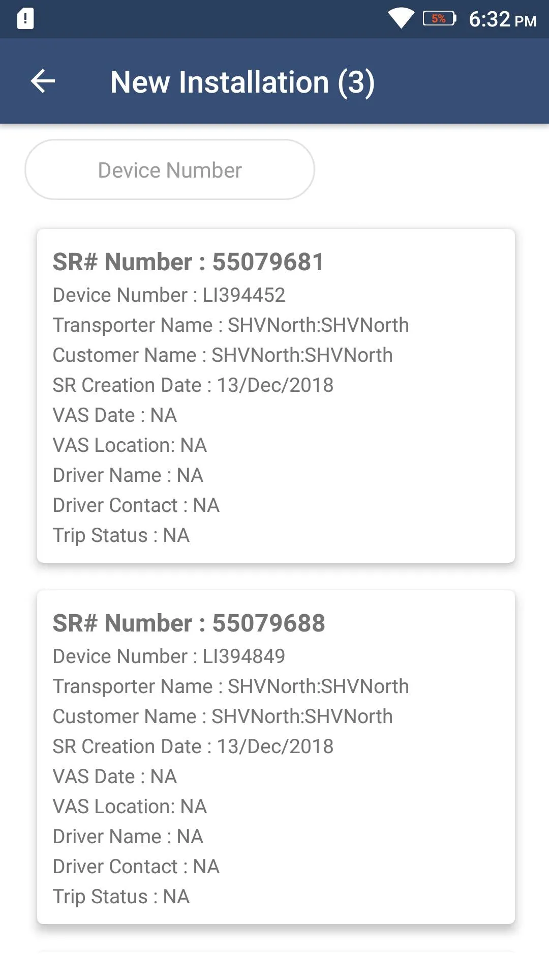 Trimble SR Portal | Indus Appstore | Screenshot