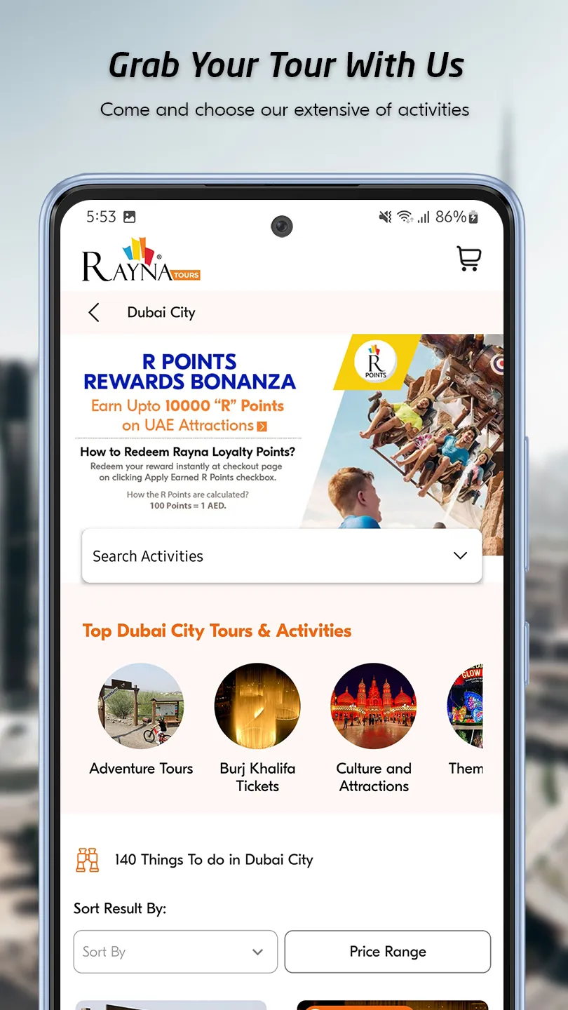 RaynaTours: Travel Experiences | Indus Appstore | Screenshot