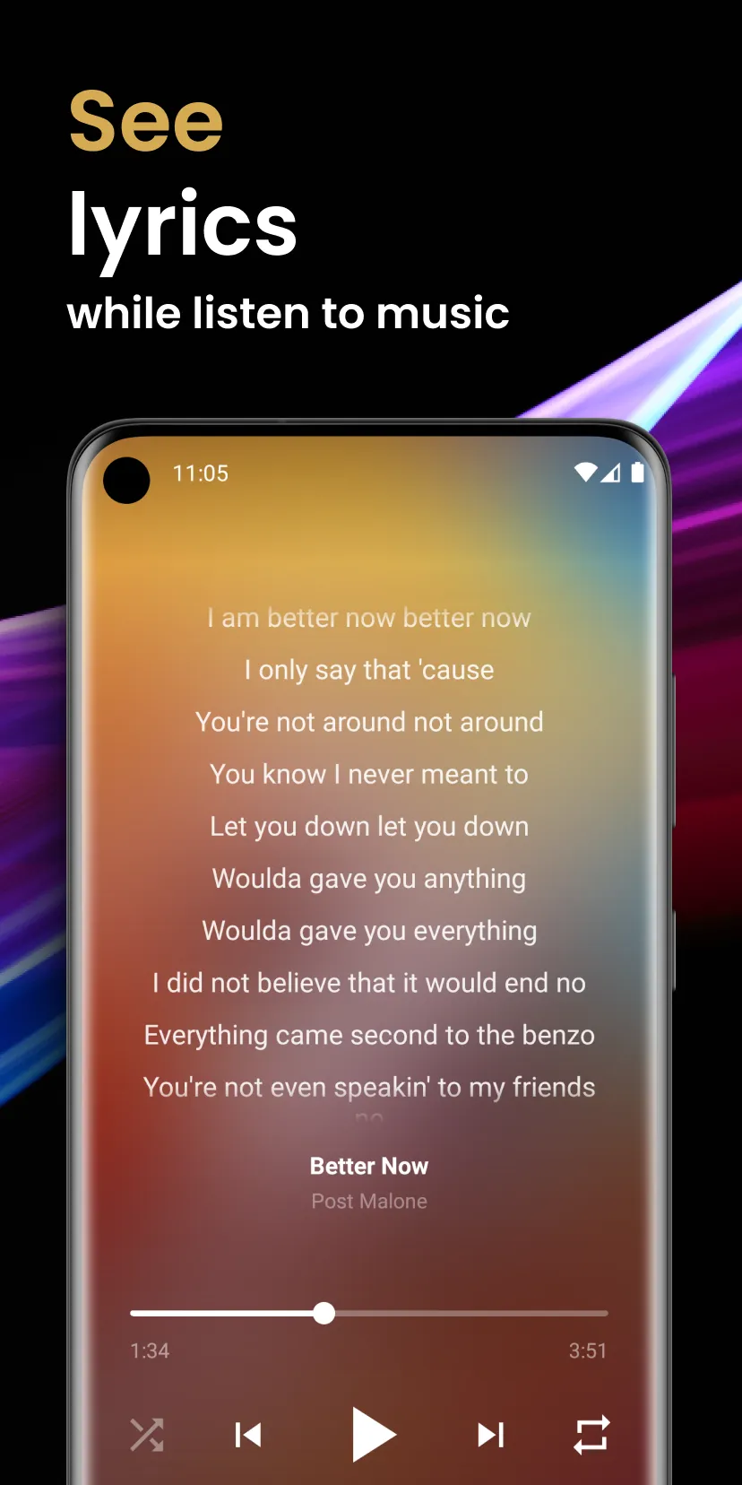Offline Music Player | Indus Appstore | Screenshot